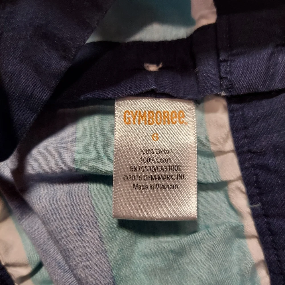 🎁 10/$25- Gymboree stripped blue and tall dress,  size 6
